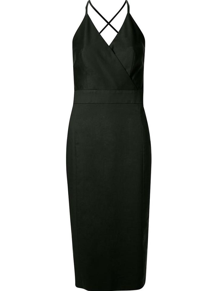 Andrea Marques Midi Sheath Dress, Women's, Size: 38, Black, Cotton/spandex/elastane/acetate