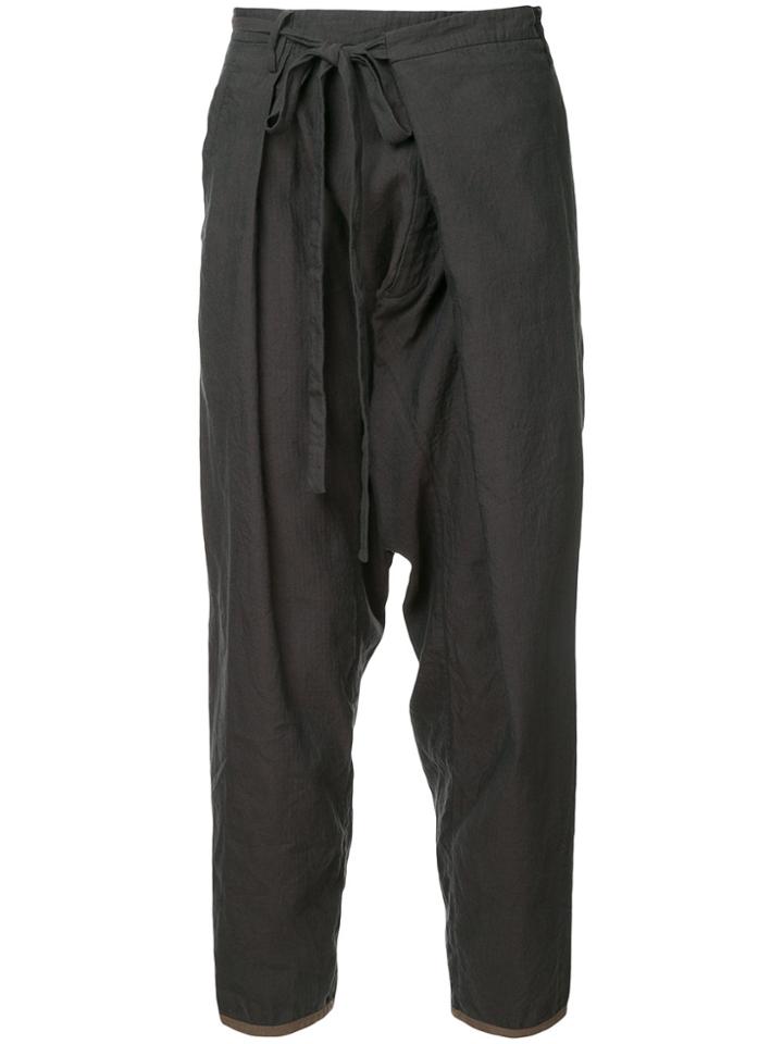Ziggy Chen Cropped Trousers - Grey