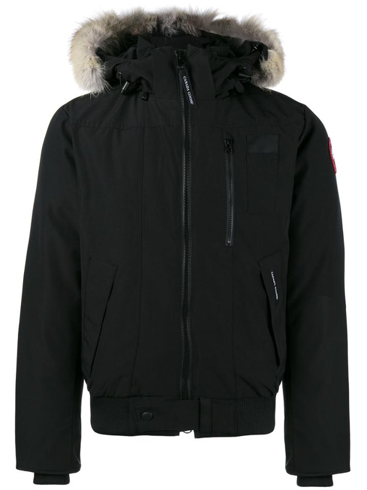 Canada Goose Borden Fur-trimmed Bomber Jacket - Black