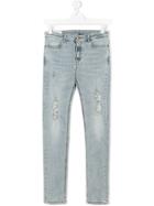 Dondup Kids Stonewashed Skinny Jeans - Blue
