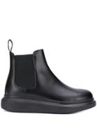 Alexander Mcqueen Oversized Sole Chelsea Boots - Black