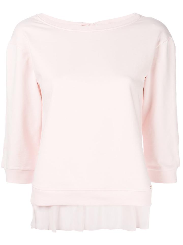 Liu Jo Classic Fitted Sweatshirt - Pink & Purple