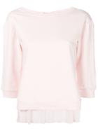 Liu Jo Classic Fitted Sweatshirt - Pink & Purple
