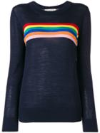 Être Cécile Rainbow Stripe Jumper - Blue