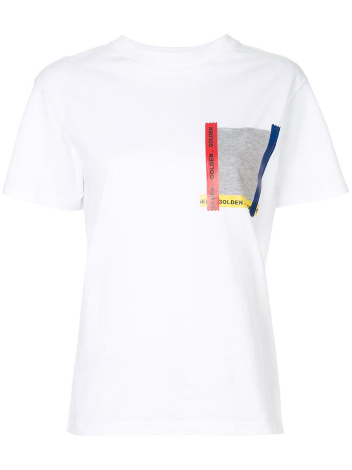 Golden Goose Deluxe Brand Contrasting Pocket Golden T-shirt - White