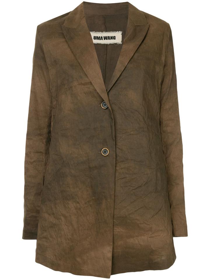 Uma Wang Printed Jacket - Brown