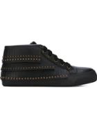 Jimmy Choo Bastian Hi-top Sneakers, Men's, Size: 41, Black, Calf Leather/leather/rubber