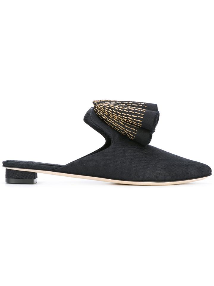 Sanayi 313 Ruffle Sandals - Black