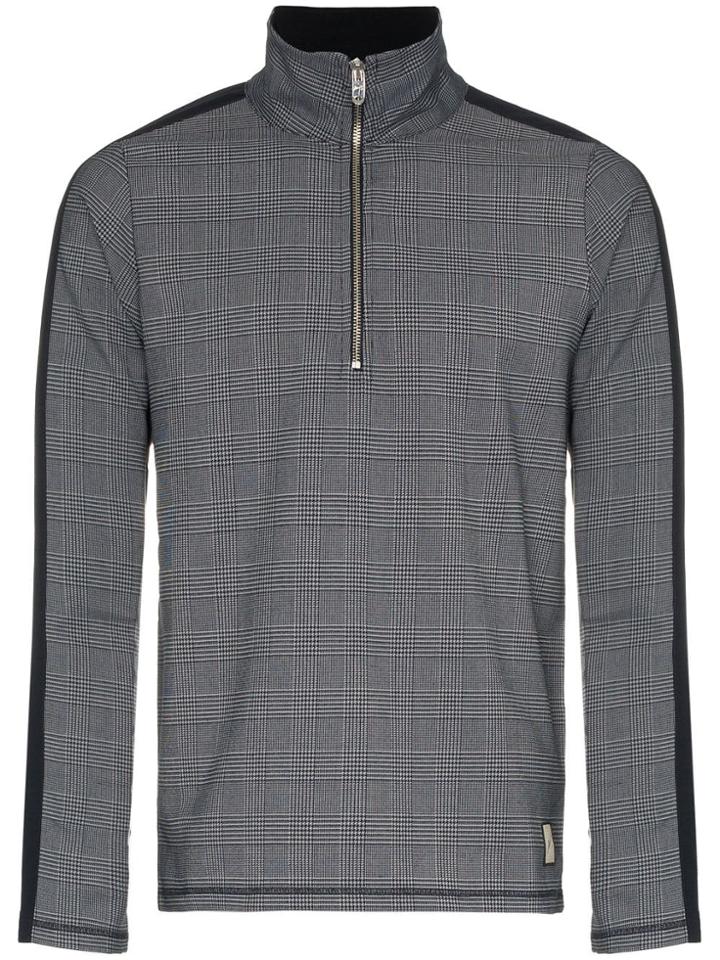Prévu Prince Of Wales Checked Track Jacket - Blue