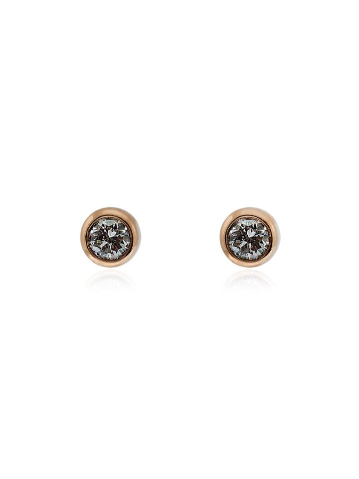 Rosa De La Cruz 18k Rose Gold And Diamond Earrings - Metallic