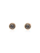 Rosa De La Cruz 18k Rose Gold And Diamond Earrings - Metallic