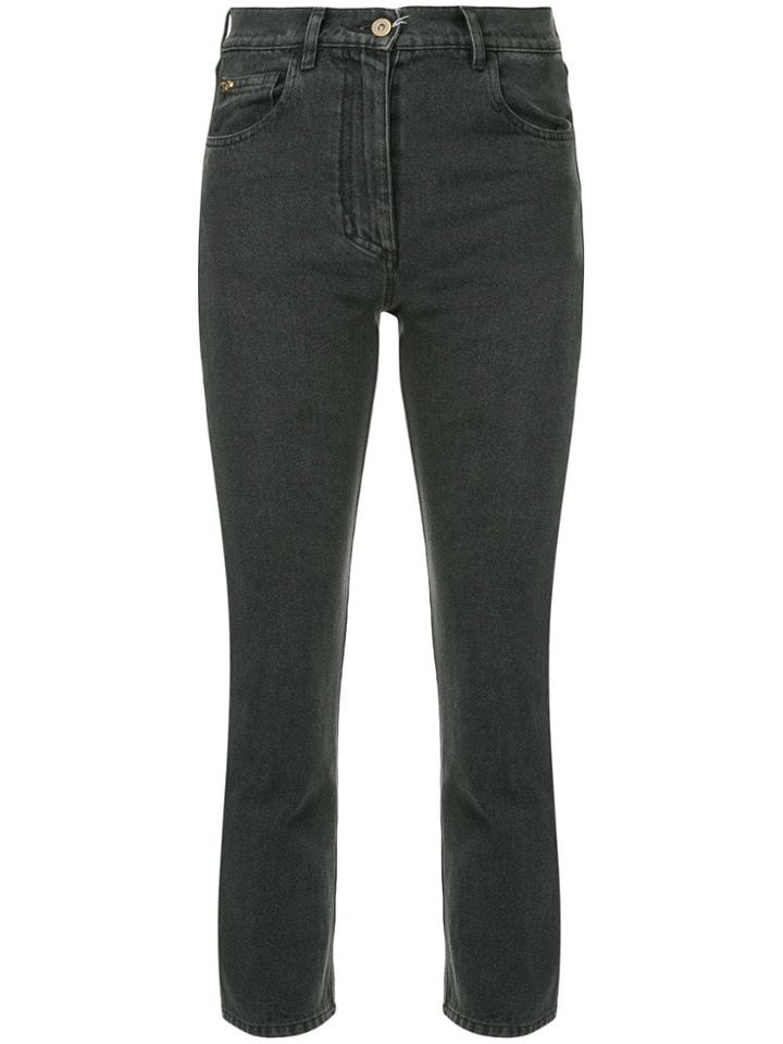 Nanushka Cropped Slim Trousers - Black