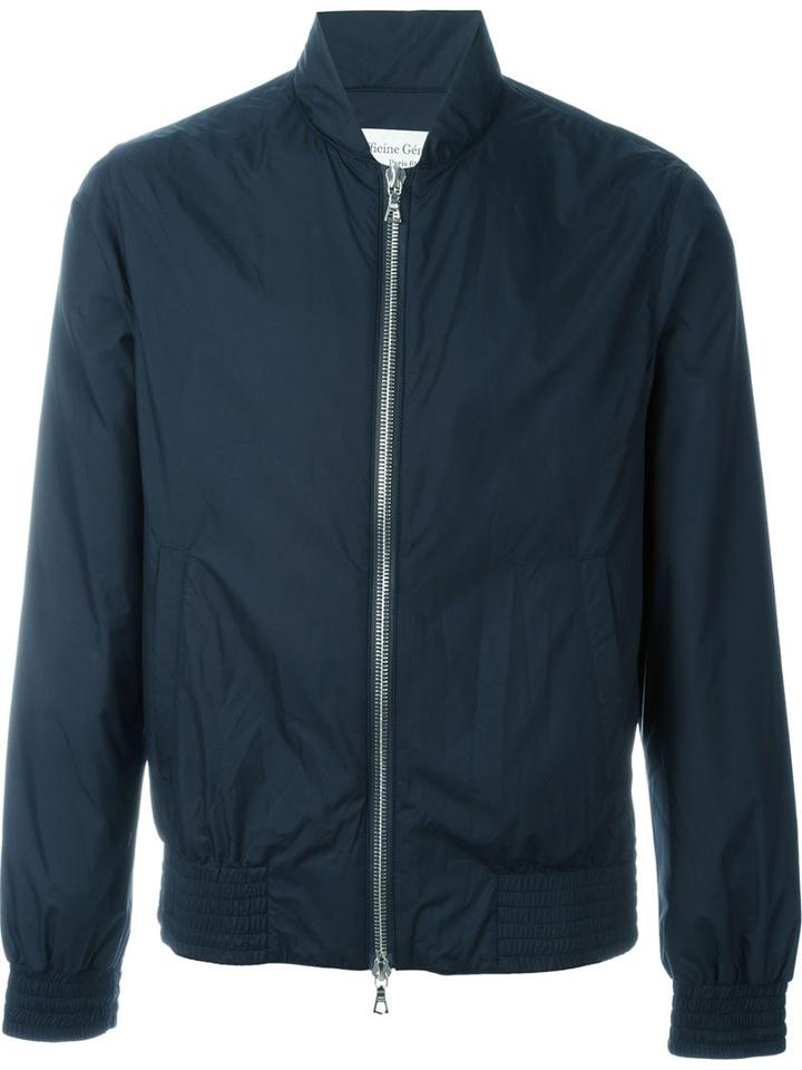 Officine Generale Bomber Jacket, Men's, Size: Xl, Blue, Polyester