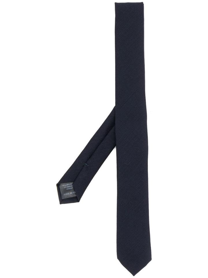 Jil Sander Woven Design Tie - Blue
