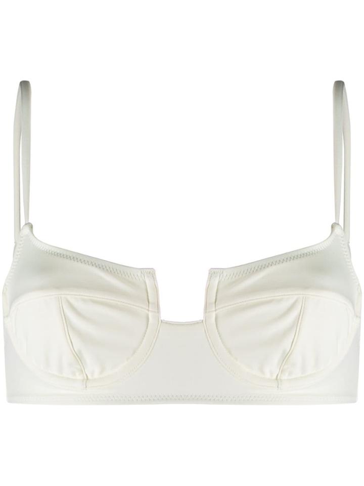 Solid & Striped Harley Bikini Top - White