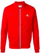 Le Coq Sportif Zipped Sports Jacket, Men's, Size: Small, Red, Cotton/polyester