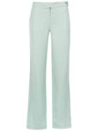 Alcaçuz Florerstal Linen Trousers - Green
