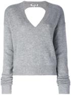 Mcq Alexander Mcqueen - Cut-out Jumper - Women - Cashmere/wool - S, Grey, Cashmere/wool