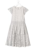 Stella Mccartney Kids Stars Tulle Dress - Silver