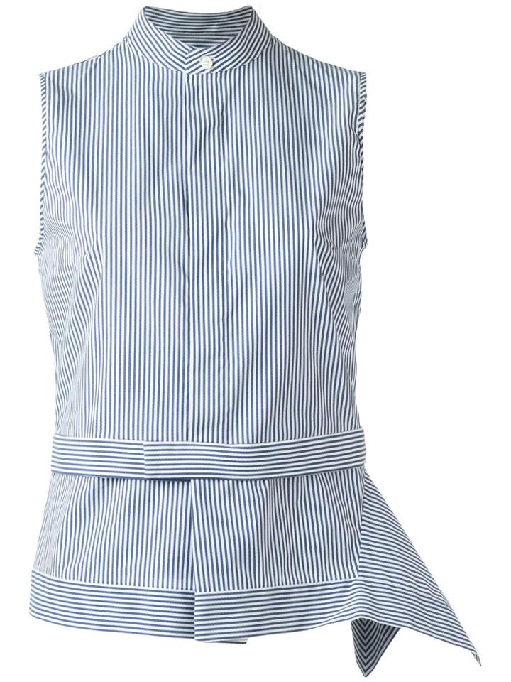 Dsquared2 Pinstripe Asymmetrical Top - Blue