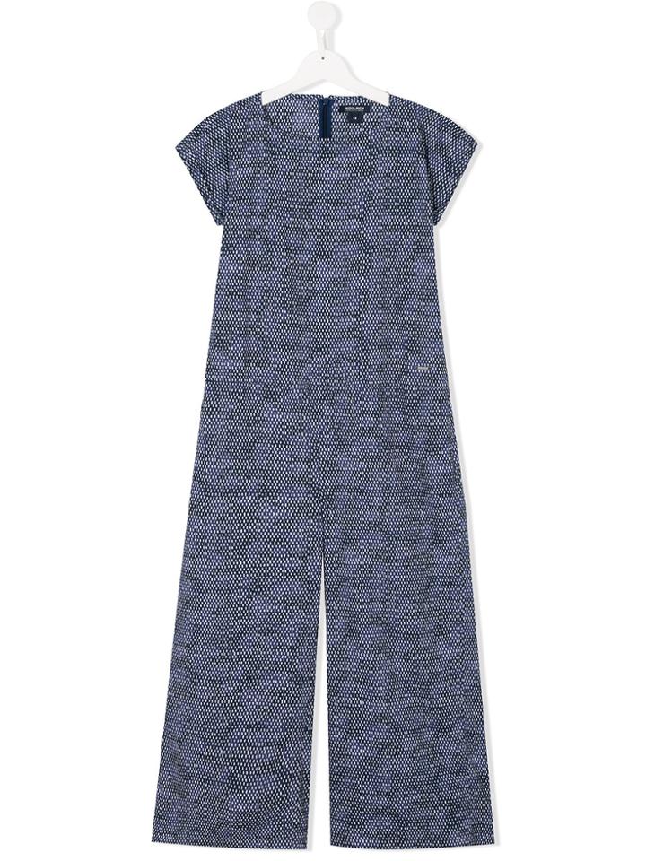 Woolrich Kids Teen Wide Leg Jumpsuit - Blue