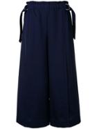 Chloé Cropped Wide-leg Trousers - Blue