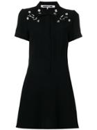 Mcq Alexander Mcqueen Embellished Swallow Dress - Black