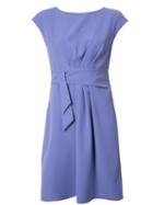 Armani Collezioni Belted Draped Dress, Women's, Size: 50, Pink/purple, Polyester