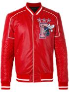 Philipp Plein Sense Bomber Jacket - Red