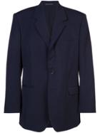 Yohji Yamamoto Boxy Suit Jacket - Blue