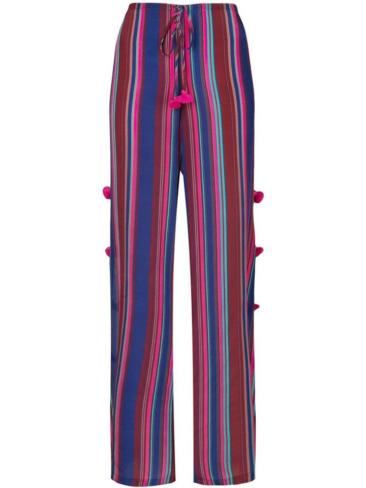Figue Ipanema Striped Tassel Palazzo Pants - Multicolour