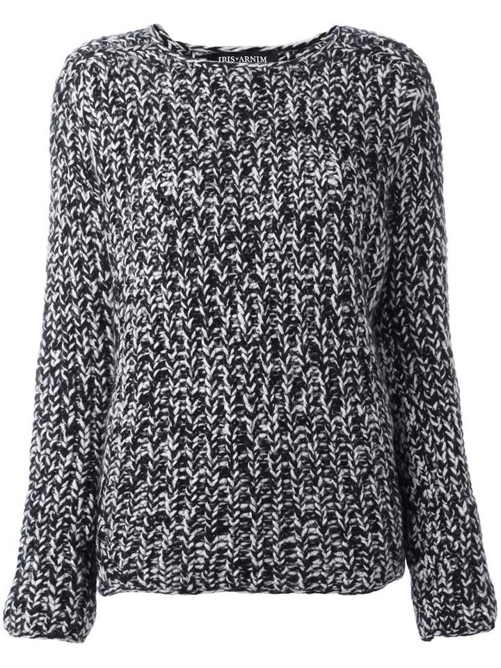 Iris Von Arnim Boat Neck Jumper, Women's, Size: Medium/large, Black, Cashmere