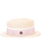 Maison Michel Auguste Hat, Women's, Size: Medium, Nude/neutrals, Straw