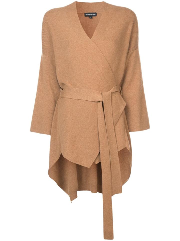 Narciso Rodriguez Wrap Front Cardigan - Neutrals