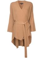 Narciso Rodriguez Wrap Front Cardigan - Neutrals