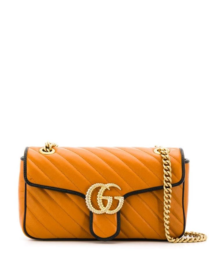 Gucci Gg Marmont Shoulder Bag - Orange