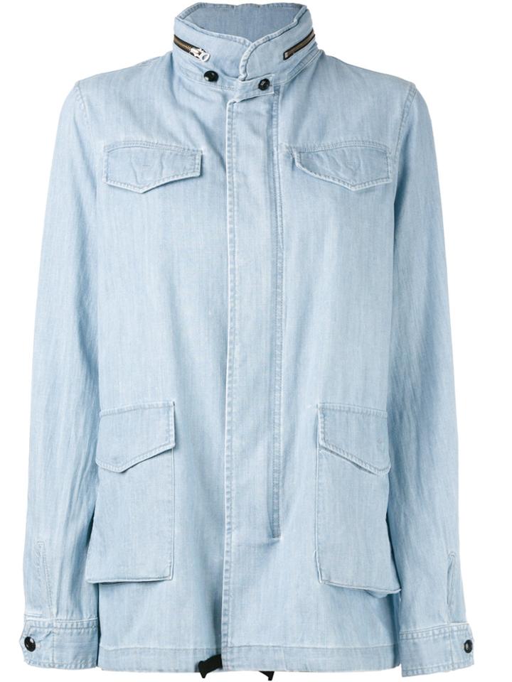 Vis A Vis Chambray Jacket - Blue