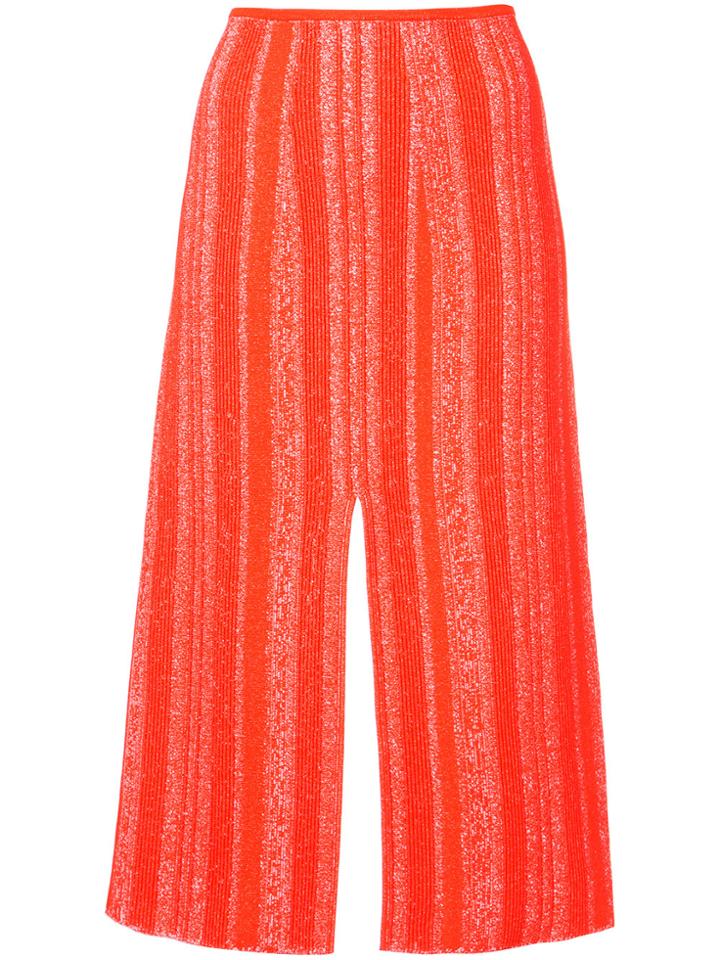 Proenza Schouler Knit Pencil Skirt - Pink & Purple