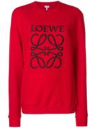 Loewe Print Jersey Sweater - Red