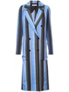 Dvf Diane Von Furstenberg Double-breasted Long Jacket - Blue