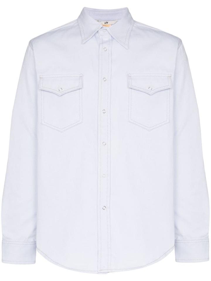 Eytys Falcon Twill Cotton Shirt - White