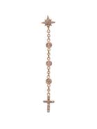 Jacquie Aiche Diamond And 14k Gold Star And Cross Chain Earring