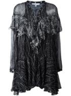 Iro Lace-up Neck Dress, Women's, Size: 36, Black, Cotton/viscose