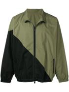 Unravel Project Contrast Panels Lightweight Jacket - Green
