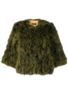 Yves Salomon Accessories Textured Jacket - Green