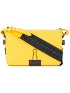Off-white Foldover Clip Shoulder Bag - Yellow & Orange