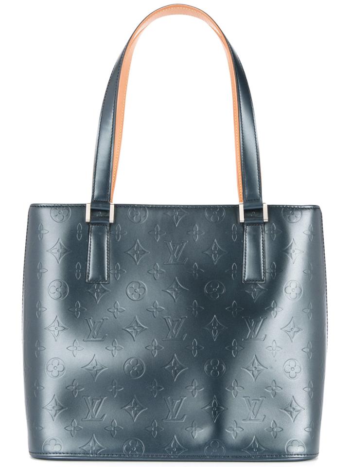 Louis Vuitton Vintage Stockton Shoulder Monogram Tote - Black
