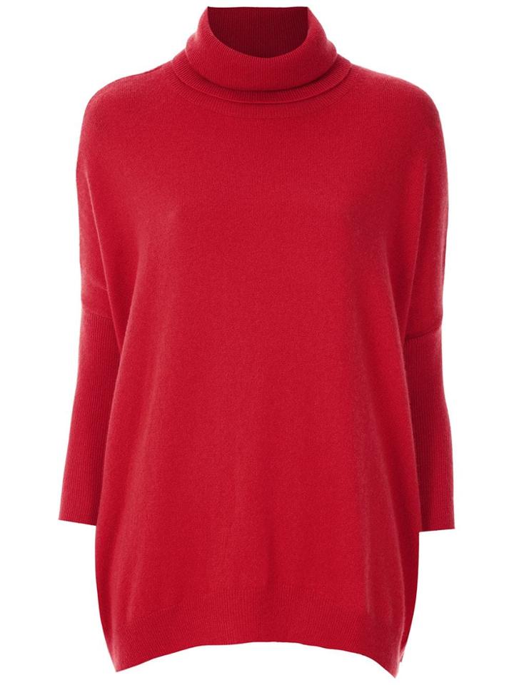 Egrey Cashmere Turtleneck Sweater - Red