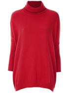 Egrey Cashmere Turtleneck Sweater - Red