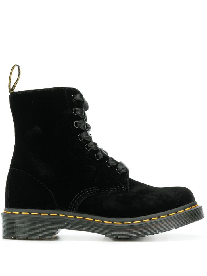 Dr. Martens Pascal Velvet Boots - Black